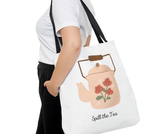 Spill the Tea Tote Bag (AOP)