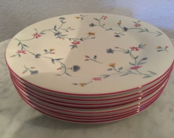 ロイヤルドルトンのシンプリシティ柄ディナープレート8枚セット