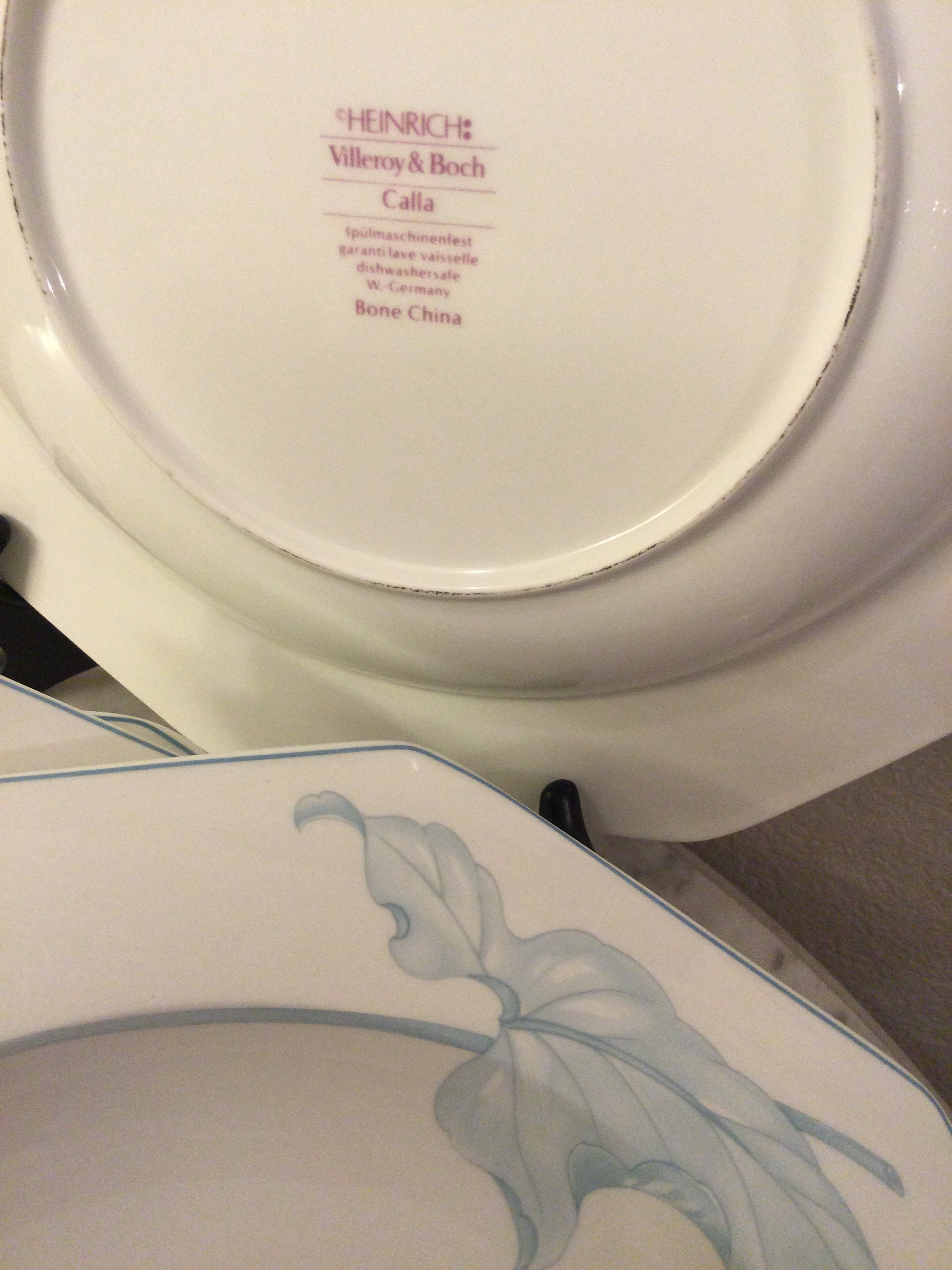 Vintage Beautiful VILLEROY & BOCH Heinrich “CALLA” Set of 5
