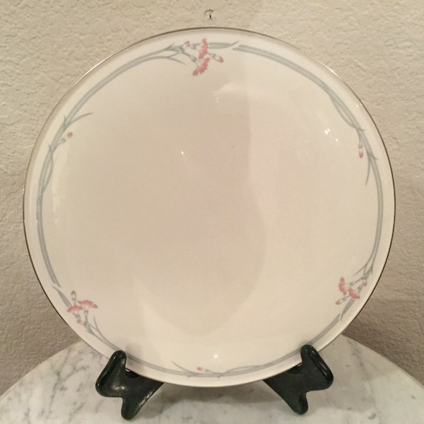 Vintage Royal Doulton "Carnation" English Fine Bone China 11" Cake Plate. Pattern H5084. Discontinued Actual.