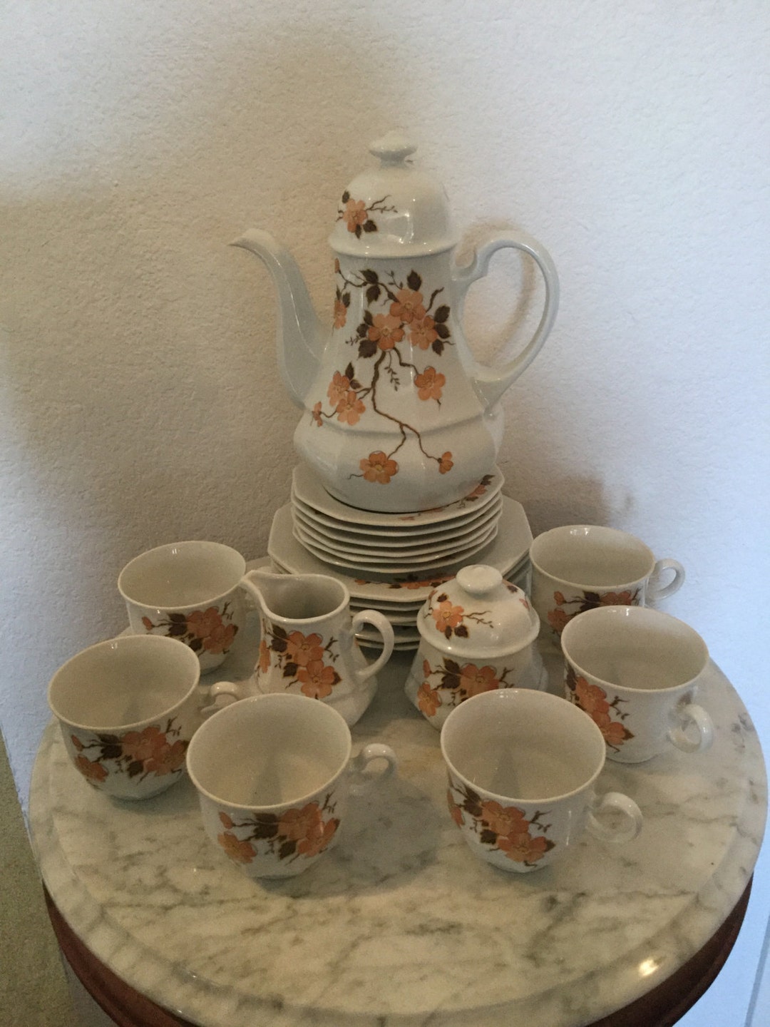書 Kelsterbacher Porzellan Winterling Bavaria Kirchenlamitz Porcelain China 25 Piece Tea Set