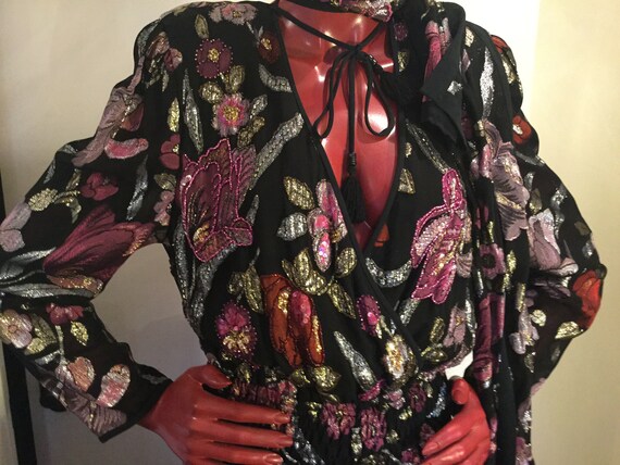 Vintage Stunning DIANE FREIS Original Georgette Dr