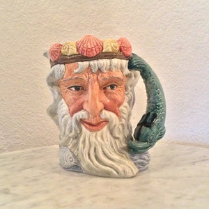 ROYAL DOULTON “NEPTUNE” Large Character Jug. Designed By Max Henk. Made In England. From 1960.