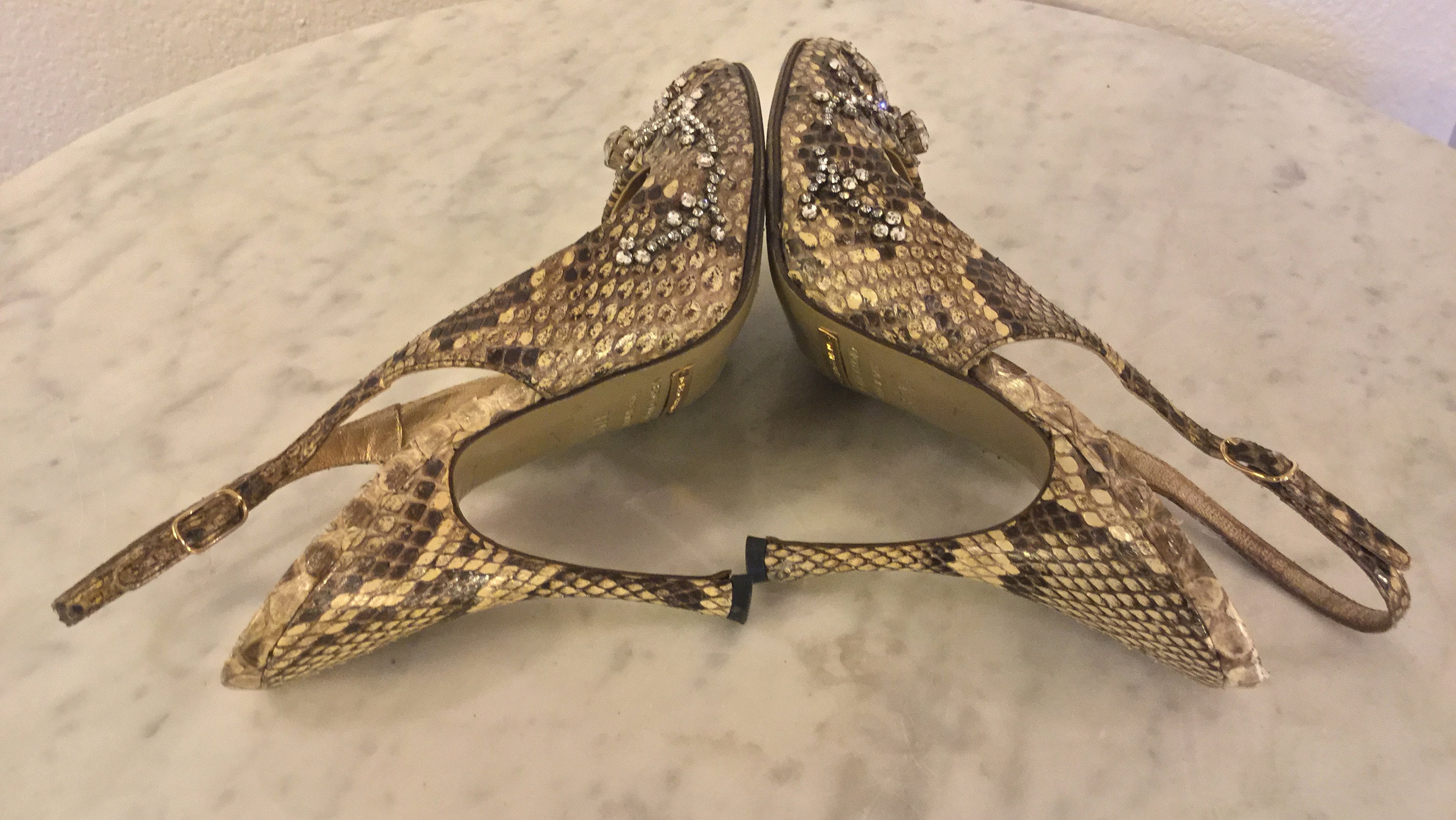 Vintage Stunning DOLCE & GABBANA Genuine Snakeskin Shoes  display picture 3