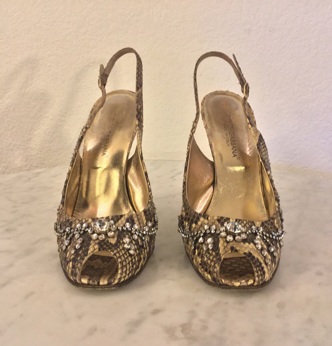 Dolce and gabbana snakeskin best sale shoes