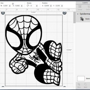 Spiderman decal SVG Cricut Cut file digital T Shirt Design Wood sign Decoration Car decal Spidey