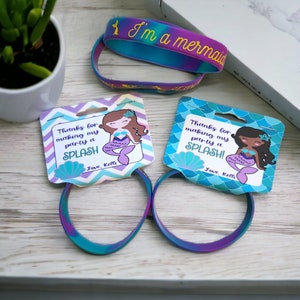 Mermaid Bracelet Party Favors, Mermaid Favors, Last Splash Bachelorette Favors