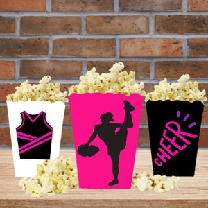 Cheerleader Favor Boxes, Cheerleader Snack Boxes
