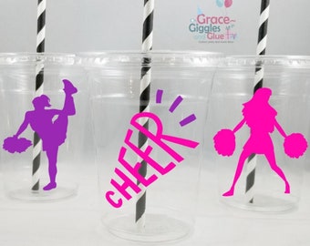 Cheerleader Themed Party Cups