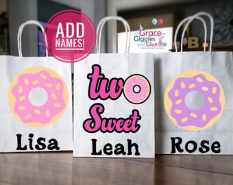 Two Sweet Favor Bags, Too Sweet Party Bags, Favor Bags