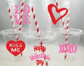 Valentines Day Themed  Party Cups, Valentine Party Favor Cups