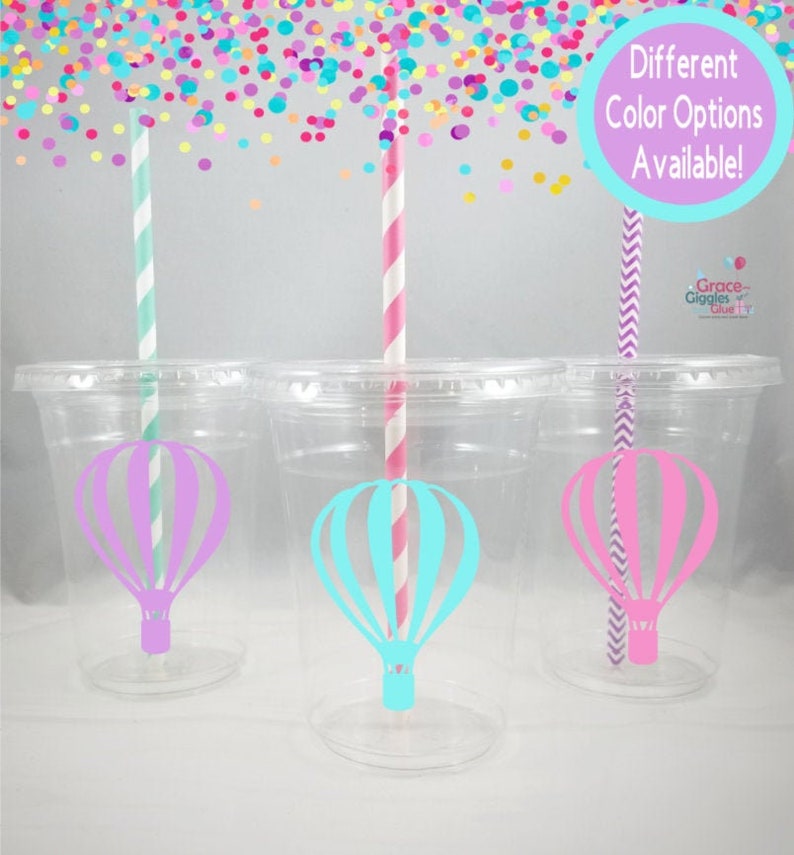 Hot Air Balloon Themed Party Cups