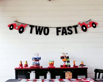 Custom Racecar Banner, Racer Garland