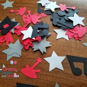 100pc  Rock Star Themed Confetti