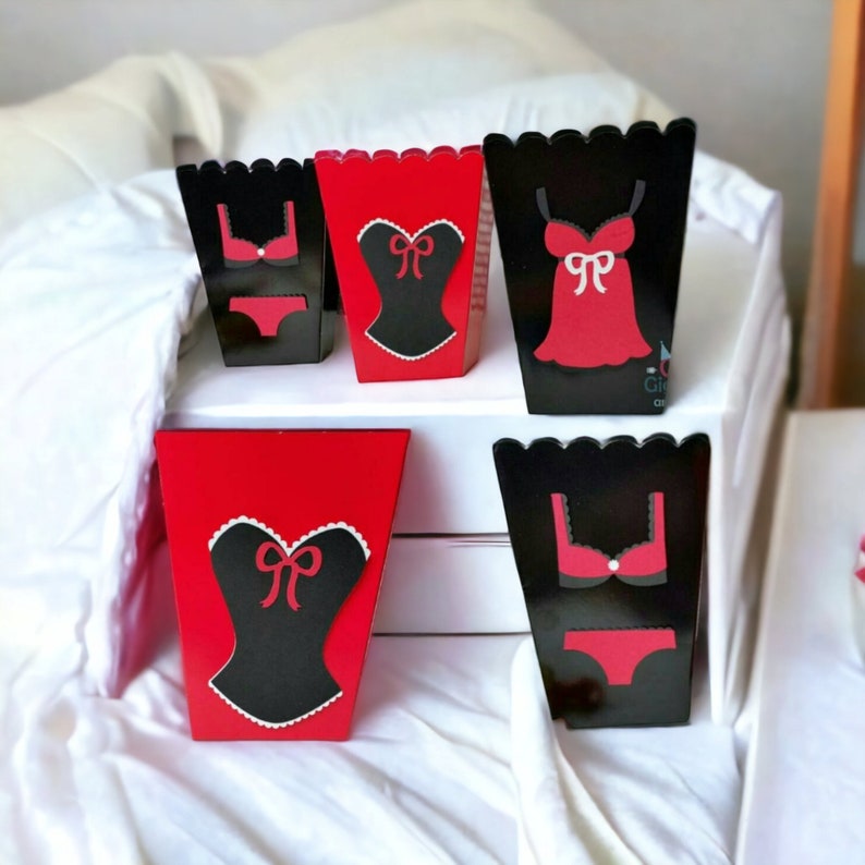 Lingerie/Bachlorette Party Favor Boxes, Bachlorette Party Favor Box, Lingerie Party Favors image 1