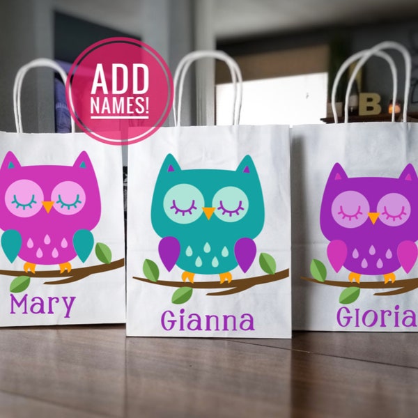 Owl Party Bags, Owl Party Favors