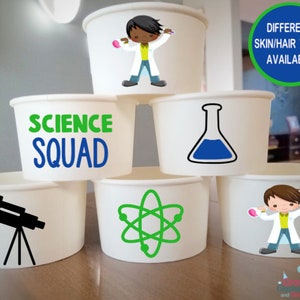 Science Party Snack Cups