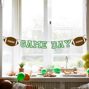 Game Day Football Banner, Football Party Banner, Tailgate Banner