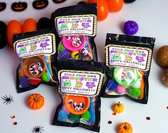 Build Your Own Monster Kit, Assembled Halloween Party Favors, Classroom Student Gift Exchange, Class Non Candy Printed Treat