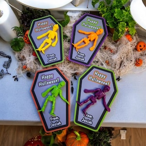 Halloween Party Favors, Stretchy Skeleton Classroom Favor, Halloween Student Gifts, Trunk or Treat, Non-Candy Trick or Treating