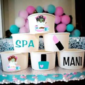 Spa Party Snack /Favor Cups