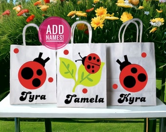 Ladybug Favor Bags, Ladybug Party Favors