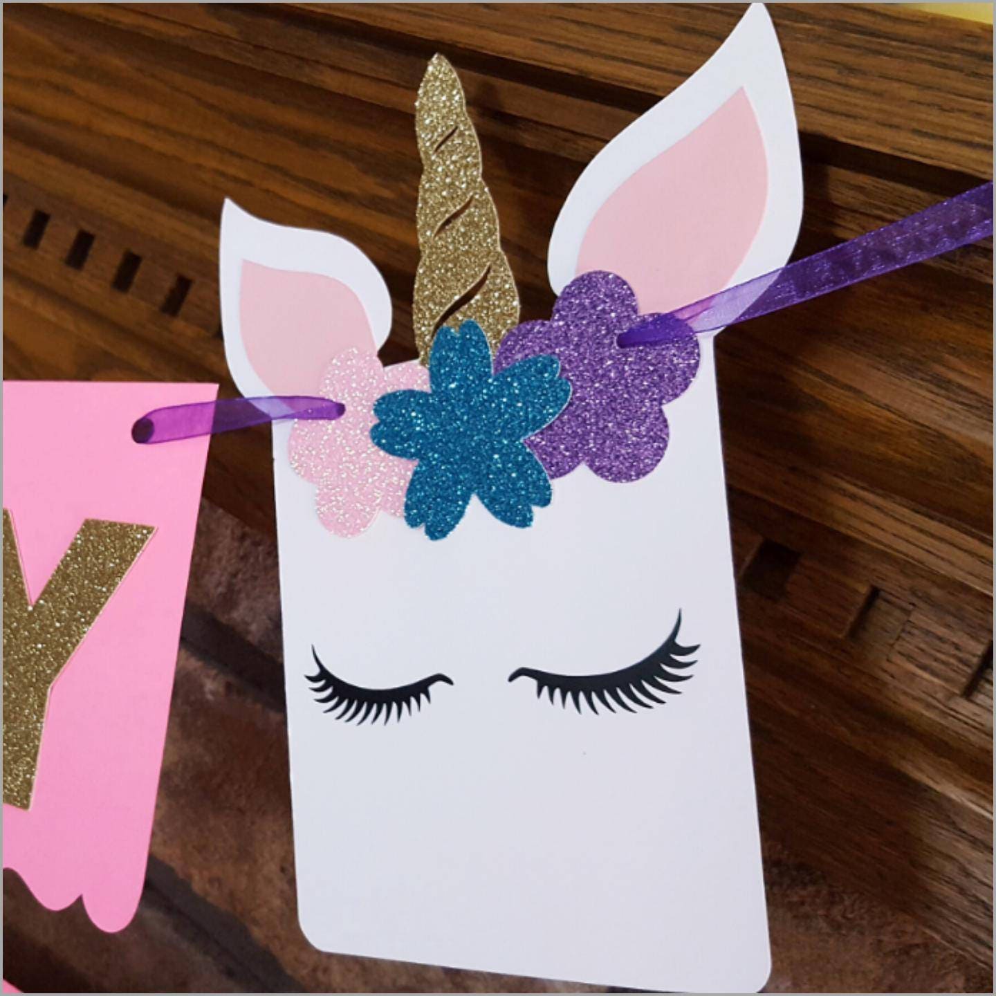 Glitter Unicorn Name Banner Unicorn Birthday Banner Unicorn | Etsy