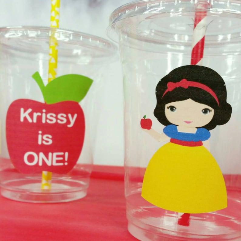10 Personalized Snow White Inspired Favor Snack Boxes