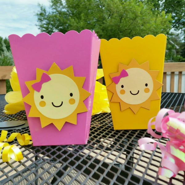 You Are My Sunshine Inspired Snack/Favor Boxes, Sunshine Favors,