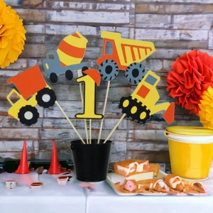 5pc Construction Themed Centerpiece