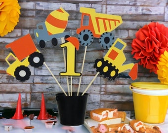 5pc Construction Themed Centerpiece