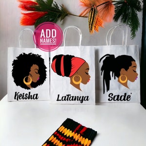 Black Women Favor Bags, Black Queen Favor Bags