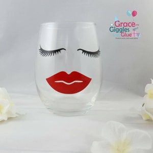 Eyelash Wine Glass - Etsy