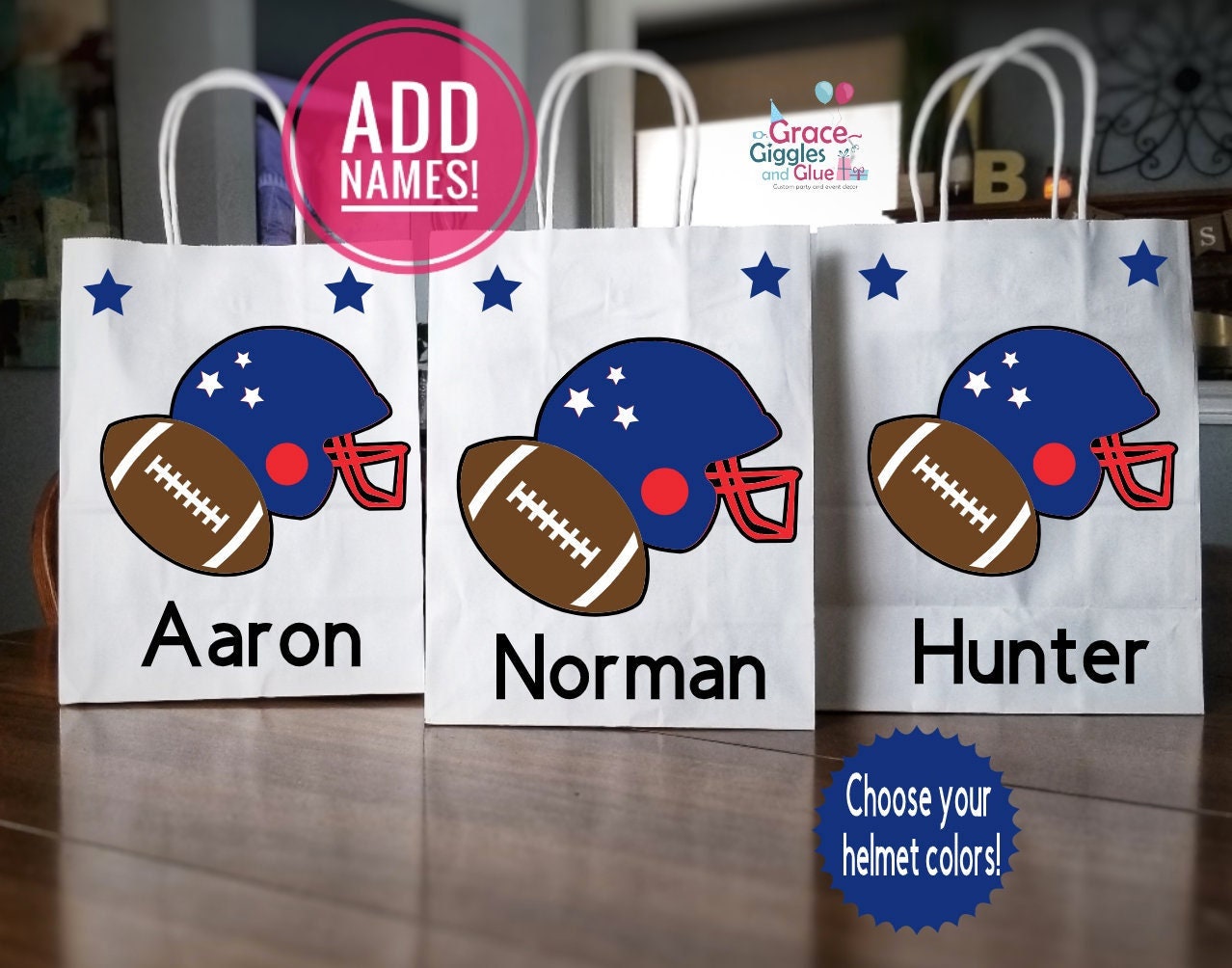 Football Party Bags Football Team Party Favors Etsy