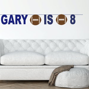 Personalized Football Banner, Football Party Banner