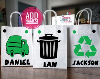 Garbage Truck Party Bags, Garbage Truck Party Favors