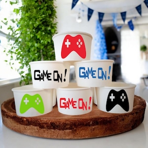 Video Game Themed Party Snack Cups, Gaming Party Favors