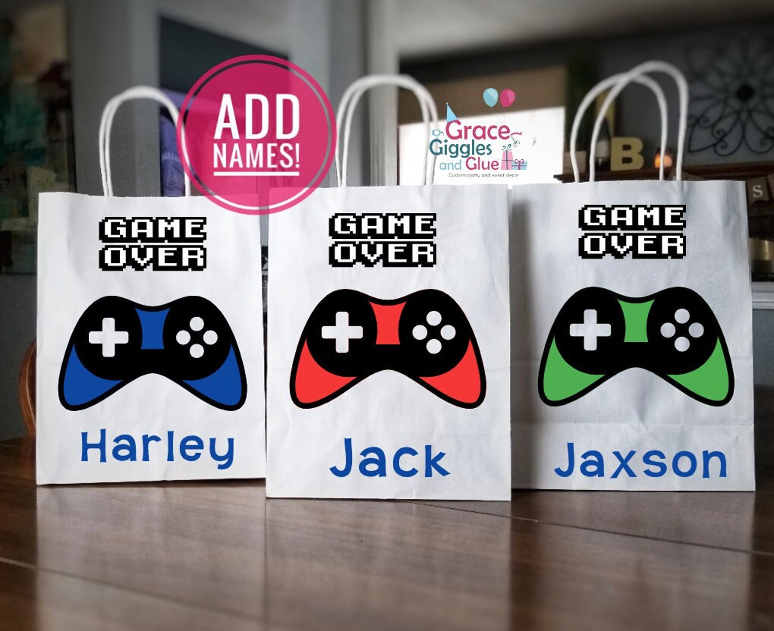 Gamer Party Bags, Video Game Party Favors Etsy