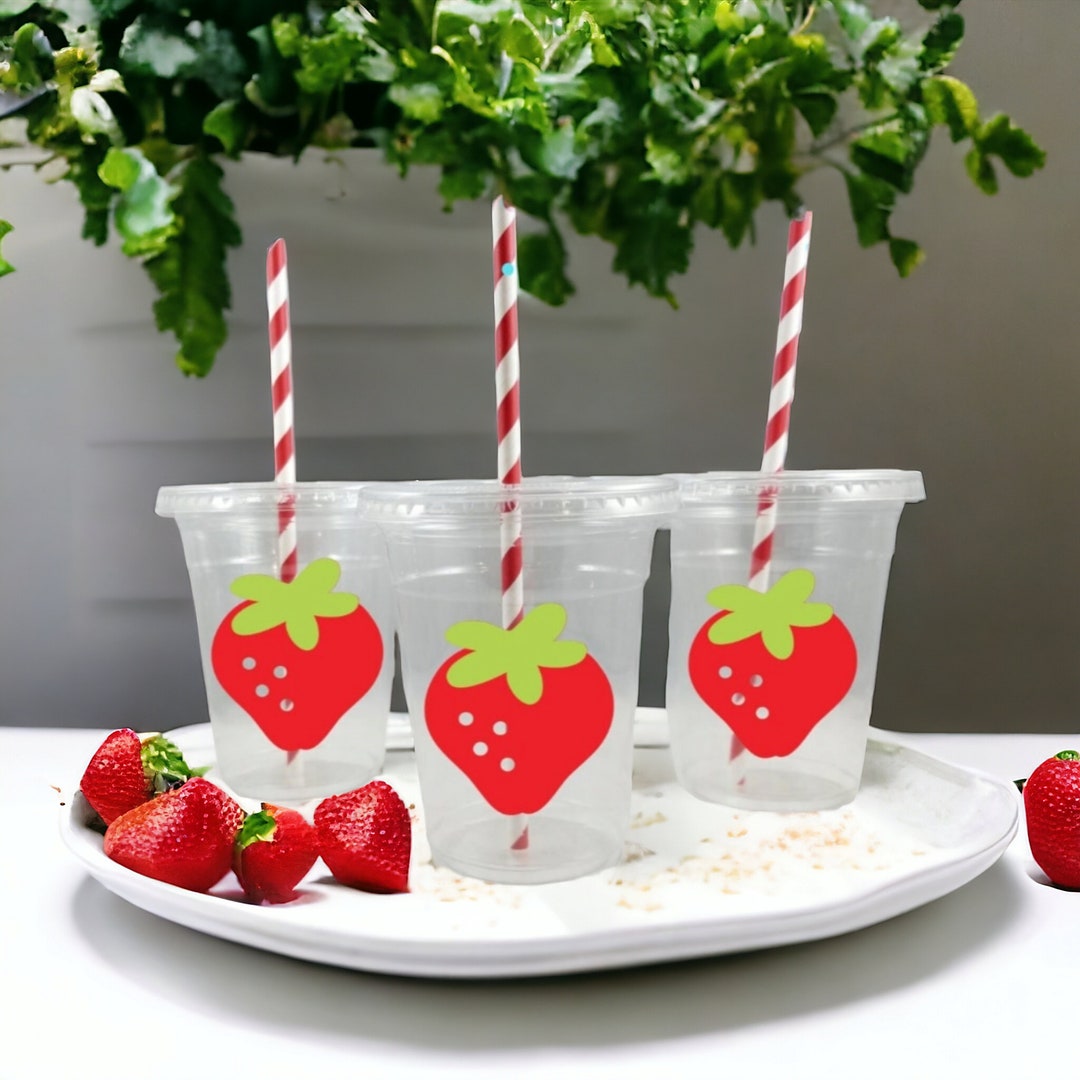 Strawberry Themed Party Cups - Etsy