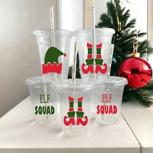 Elf Themed Party Cups, Christmas Elf Party Cups