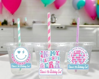 Personalized In my Birthday Era Cups, Birthday Era Party Cups, Birthday Era Party