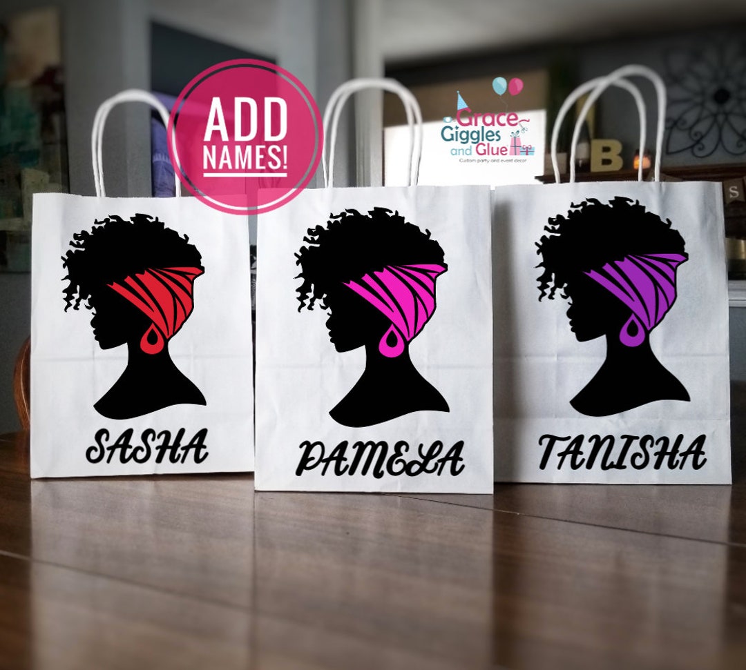 Black Woman Party Bags Afro Queen Party Favors - Etsy