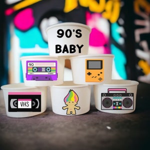 90s Party Snack Cups, 90s Party Favors - Etsy