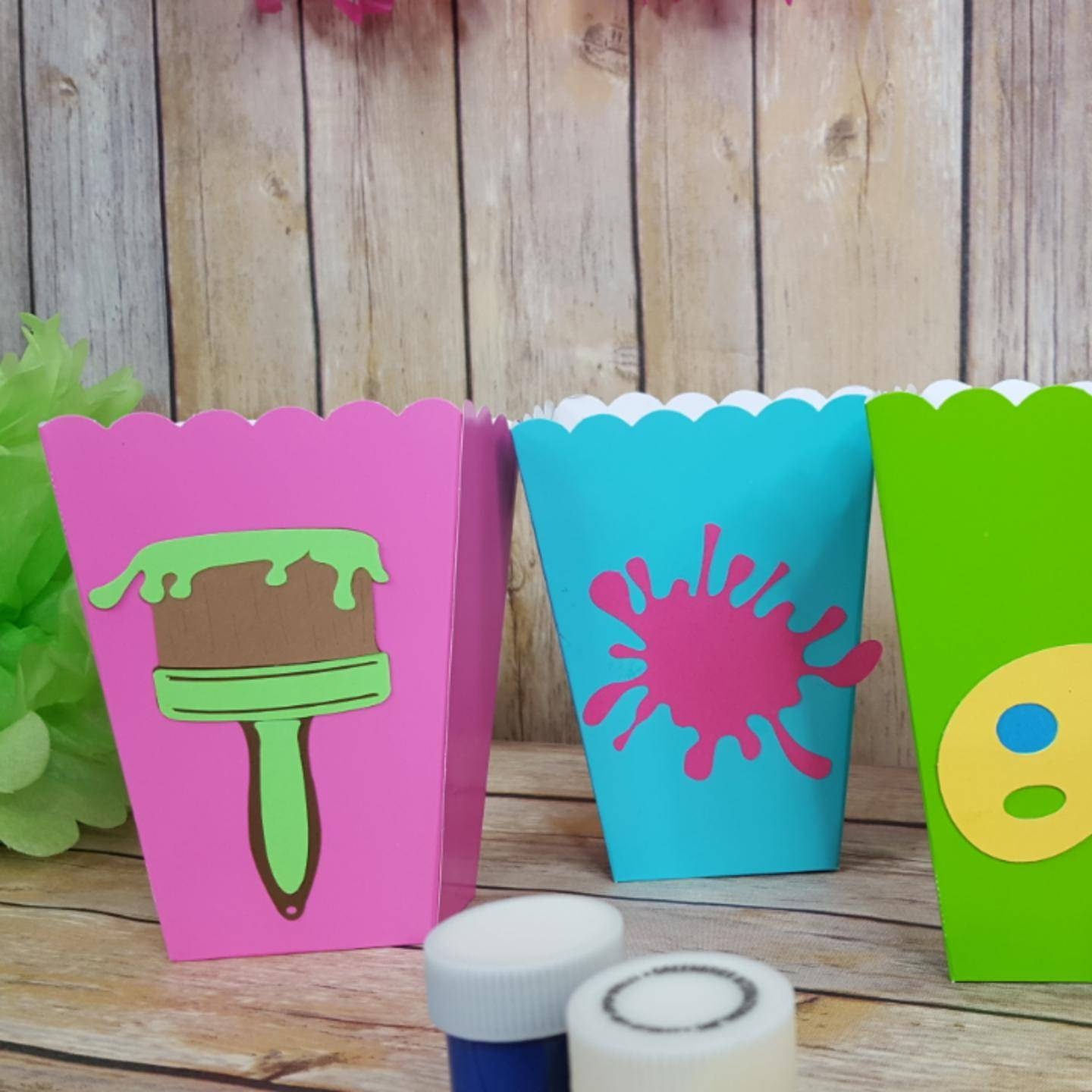 Paint/crafts Party Favor Boxes Etsy