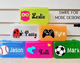 Personalized Pencil Boxes, Back to School Storage