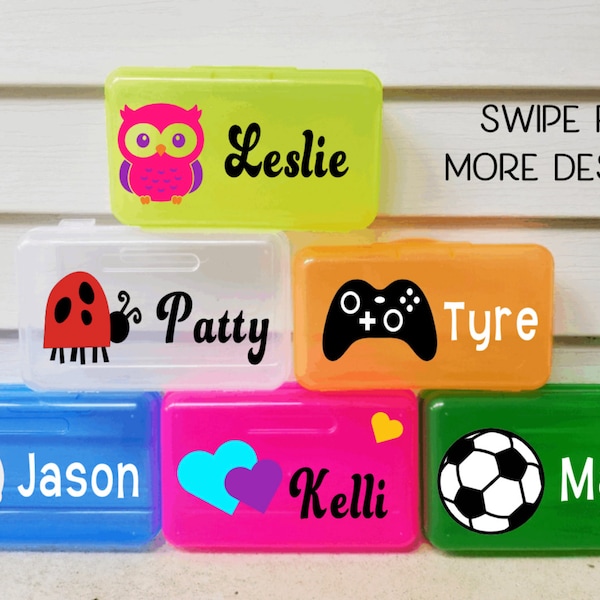 Personalized Pencil Boxes, Back to School Storage