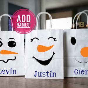 Snowman Party Bags, Christmas  Party Favors