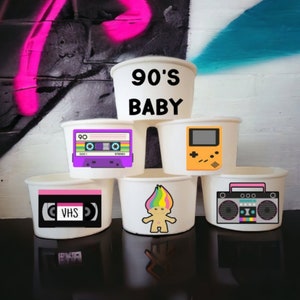 90s Party Snack Cups, 90s Party Favors - Etsy