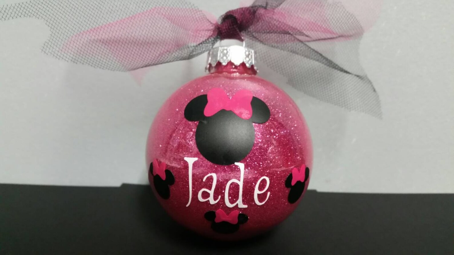 Personalized Minnie Mouse Ornament Christmas Ornament First Etsy