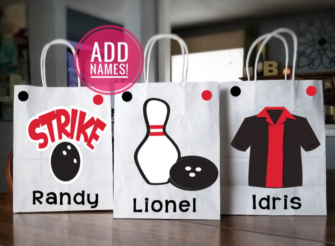 Bowling Party Bags, Bowling League Party Favors Etsy